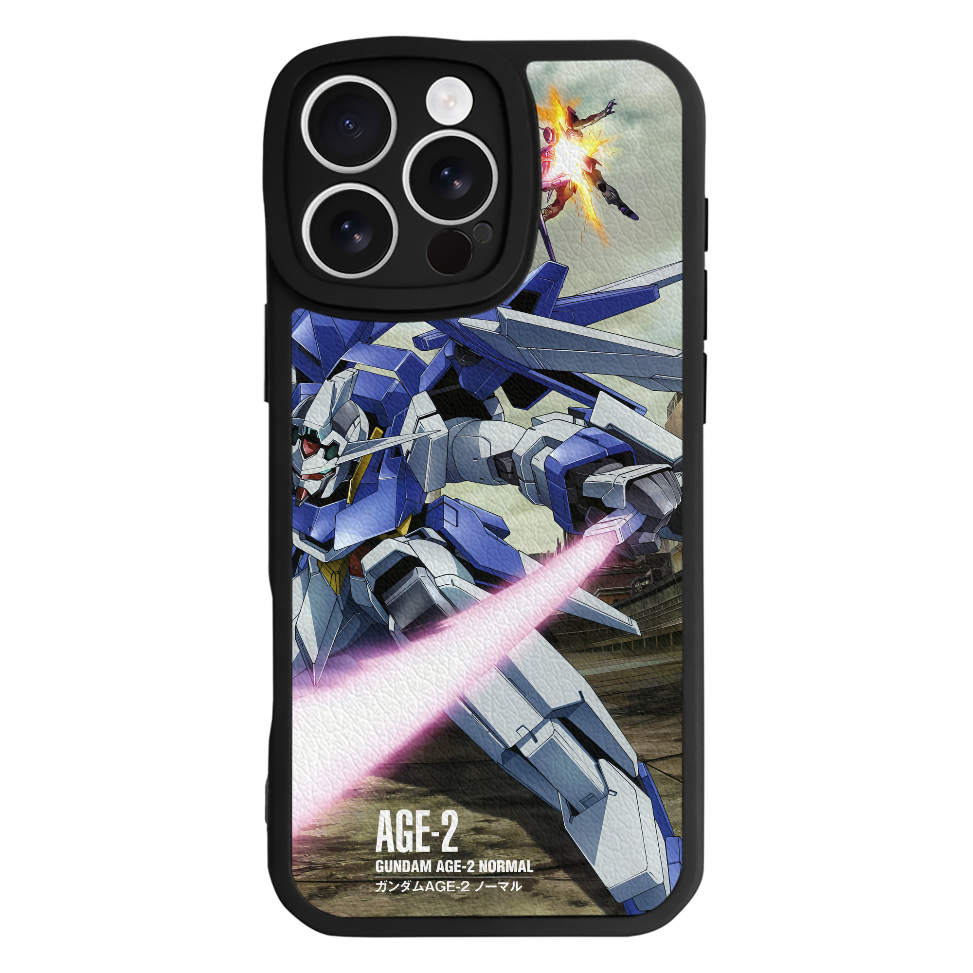 （画像用） 機動戦士ガンダム Mobile Suit Gundam 【iPhone 16シリーズ対応】シリコンスマホケース（レザー調） 材質：シリコン